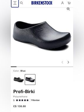 Birkenstock Profi-Birki Clog in Black Size 38